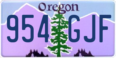 OR license plate 954GJF