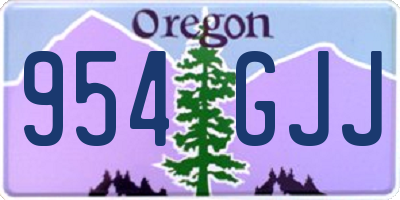 OR license plate 954GJJ