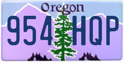OR license plate 954HQP