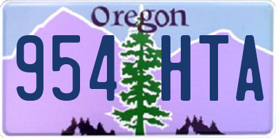 OR license plate 954HTA