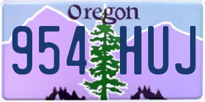 OR license plate 954HUJ