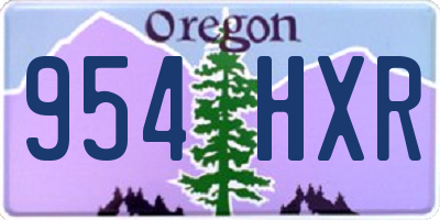 OR license plate 954HXR