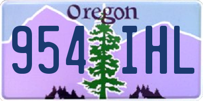 OR license plate 954IHL