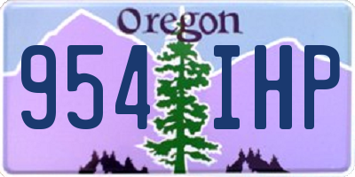 OR license plate 954IHP