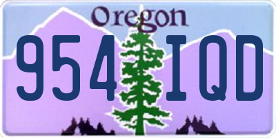 OR license plate 954IQD
