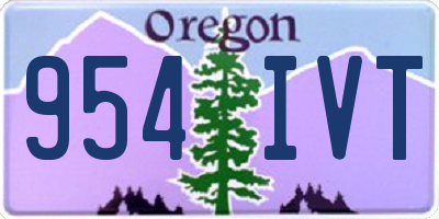 OR license plate 954IVT