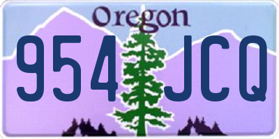 OR license plate 954JCQ