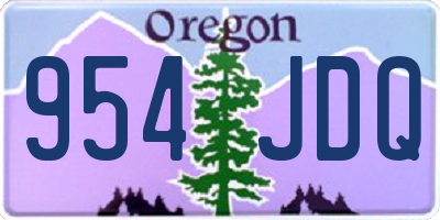 OR license plate 954JDQ