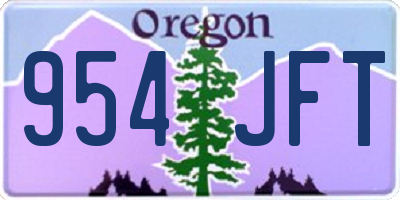 OR license plate 954JFT