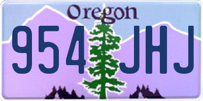 OR license plate 954JHJ