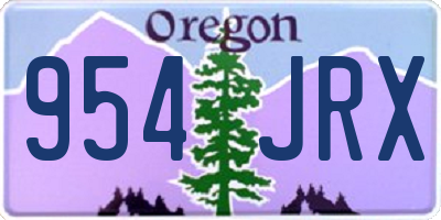 OR license plate 954JRX