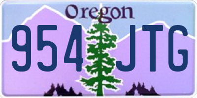 OR license plate 954JTG