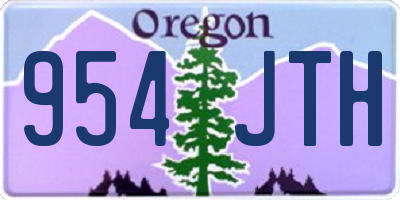 OR license plate 954JTH