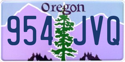 OR license plate 954JVQ