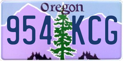 OR license plate 954KCG