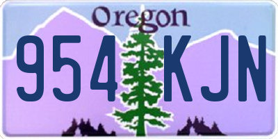 OR license plate 954KJN