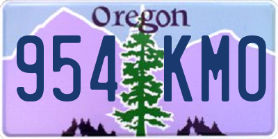 OR license plate 954KMO