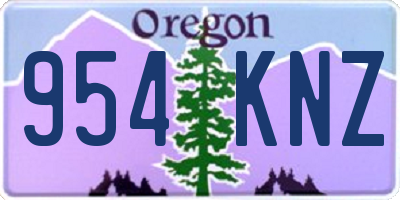 OR license plate 954KNZ