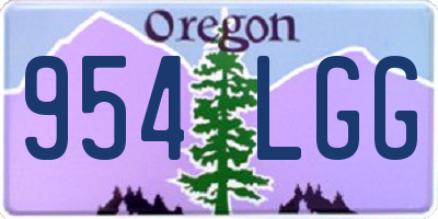 OR license plate 954LGG