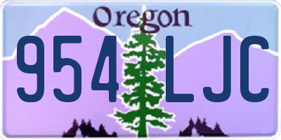 OR license plate 954LJC