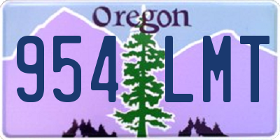 OR license plate 954LMT