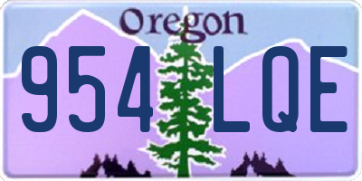 OR license plate 954LQE