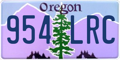 OR license plate 954LRC