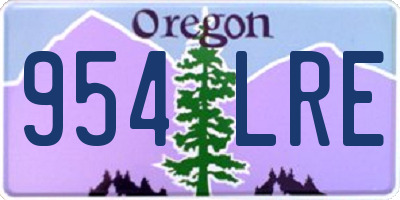 OR license plate 954LRE