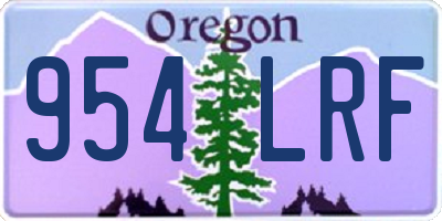 OR license plate 954LRF