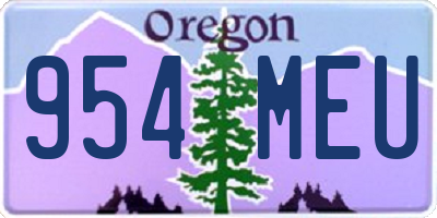 OR license plate 954MEU