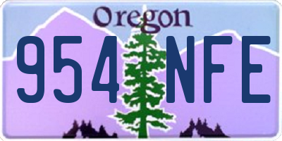OR license plate 954NFE