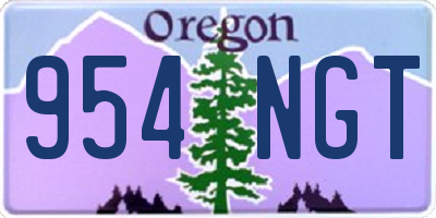 OR license plate 954NGT