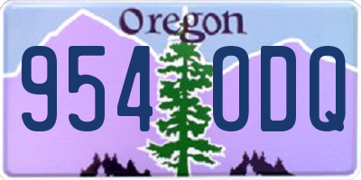 OR license plate 954ODQ