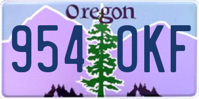 OR license plate 954OKF