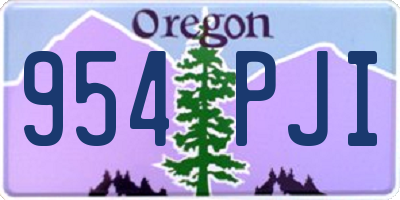 OR license plate 954PJI