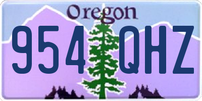 OR license plate 954QHZ