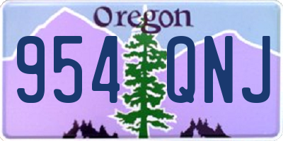 OR license plate 954QNJ