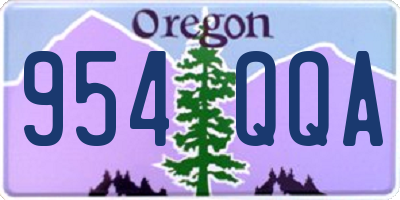 OR license plate 954QQA