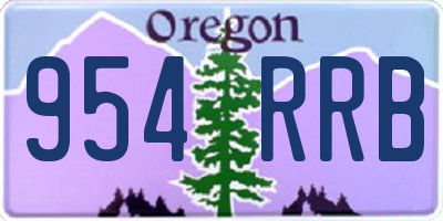 OR license plate 954RRB