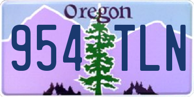OR license plate 954TLN