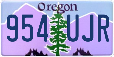 OR license plate 954UJR
