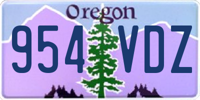 OR license plate 954VDZ