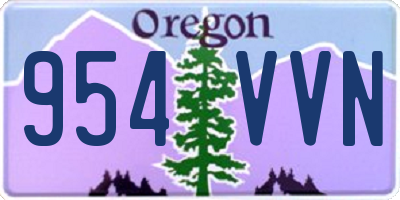 OR license plate 954VVN