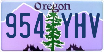 OR license plate 954YHV