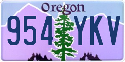 OR license plate 954YKV