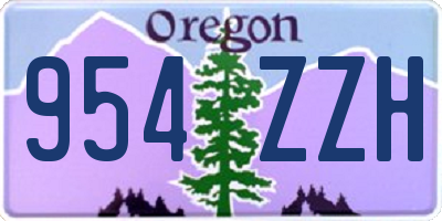 OR license plate 954ZZH