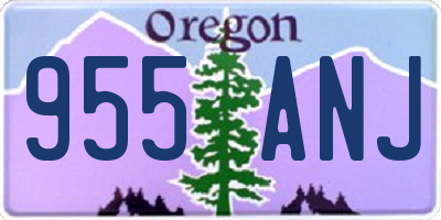 OR license plate 955ANJ