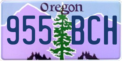OR license plate 955BCH