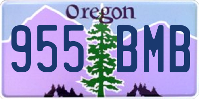 OR license plate 955BMB