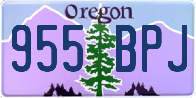 OR license plate 955BPJ